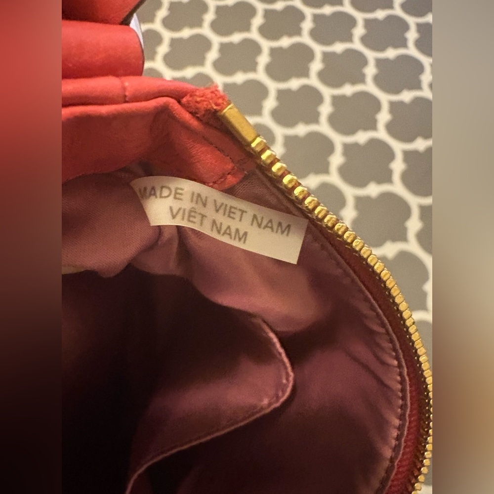 Coach Madison leather East West swingpack pink crossbody Loganberry bag Purse - Picture 7 of 8